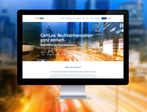 Webdesign Referenz Certlex AG