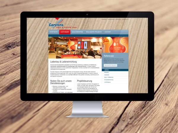 Webdesign Hamburg - Carstens Holz & Design